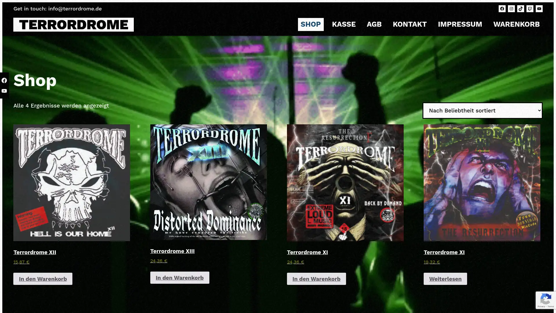 terrordrome.de screenshot