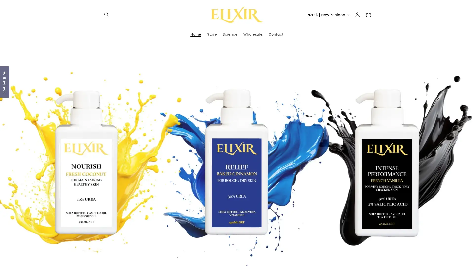 elixircream.nz screenshot