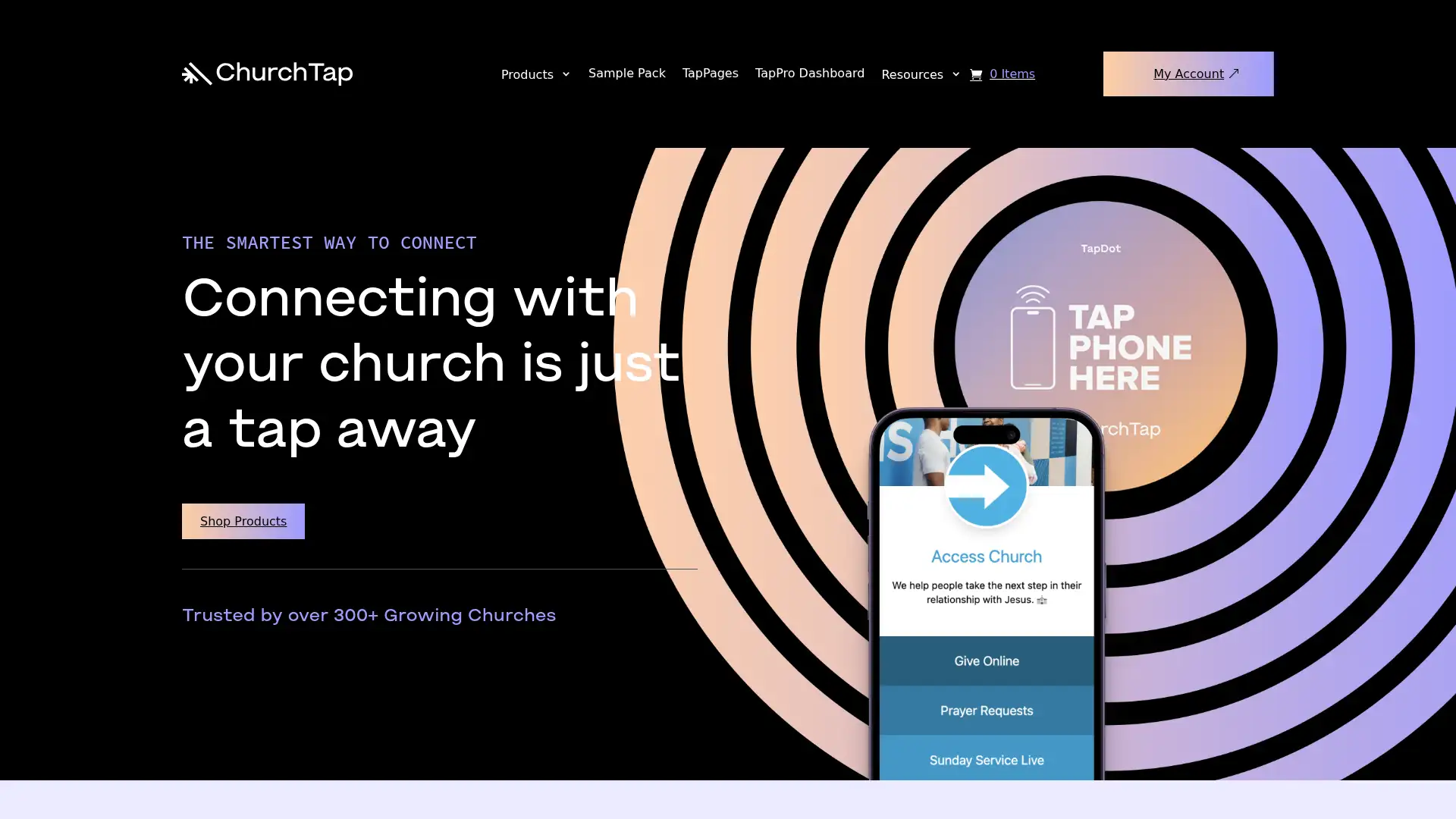 churchtap.com screenshot