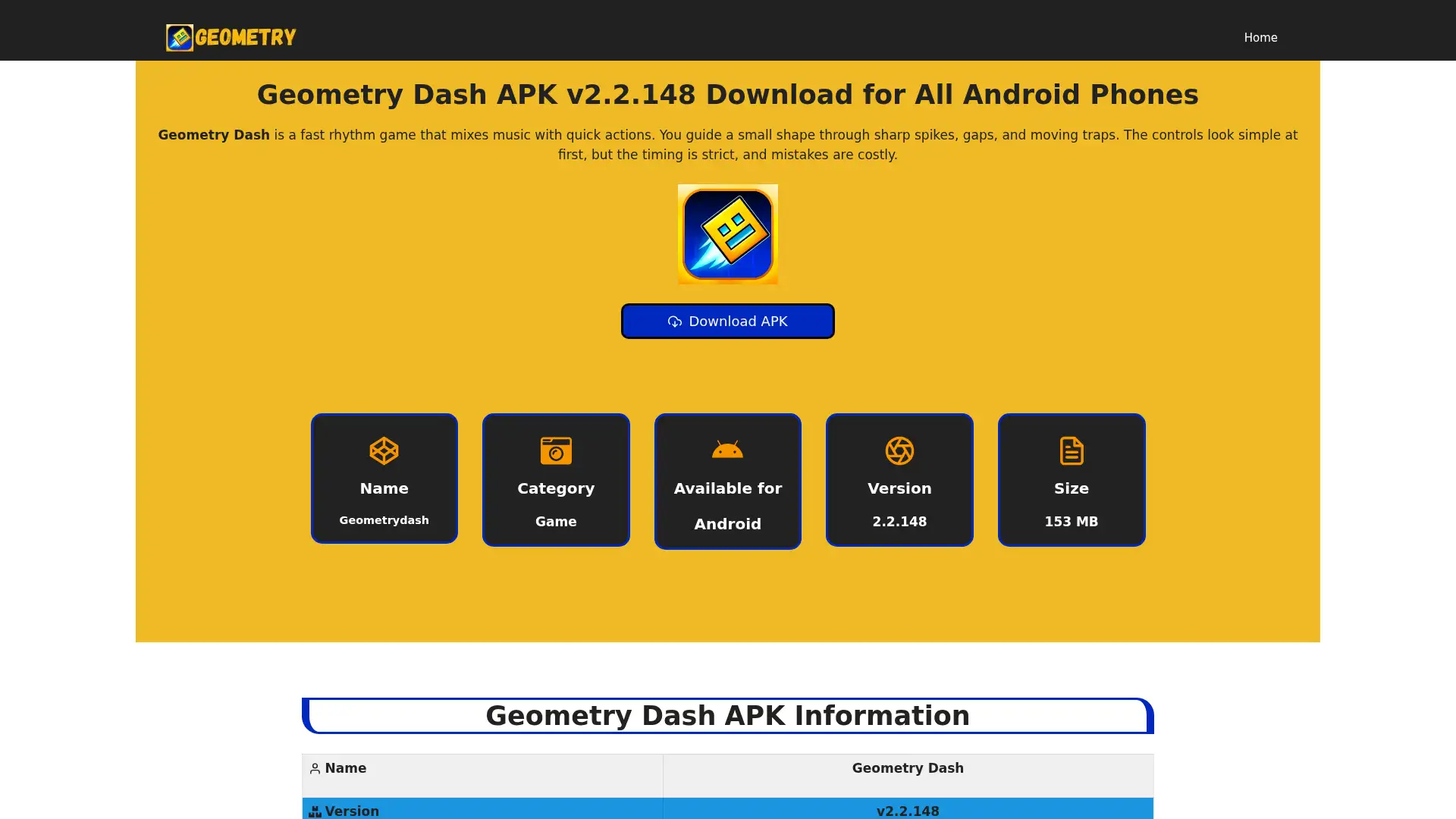 geometrydash.com.in screenshot