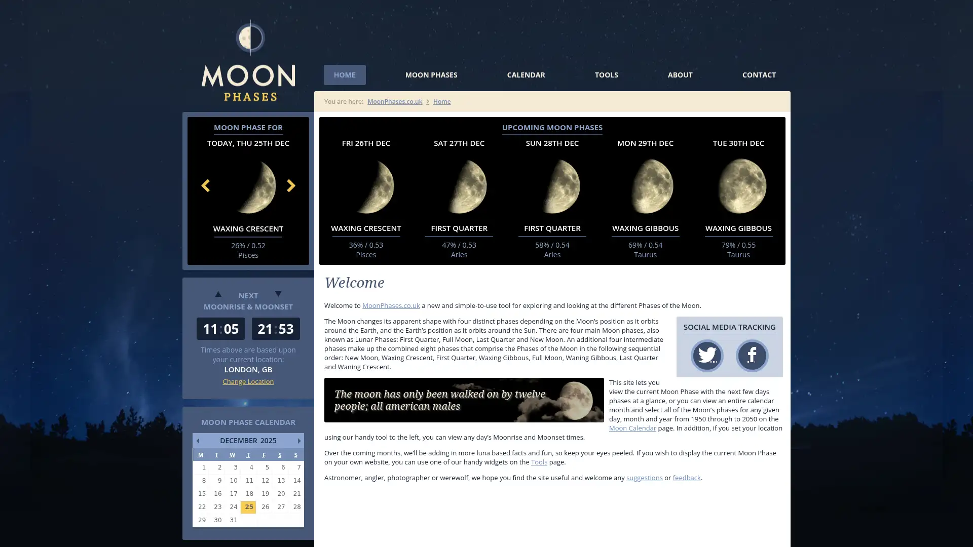 moonphases.co.uk screenshot