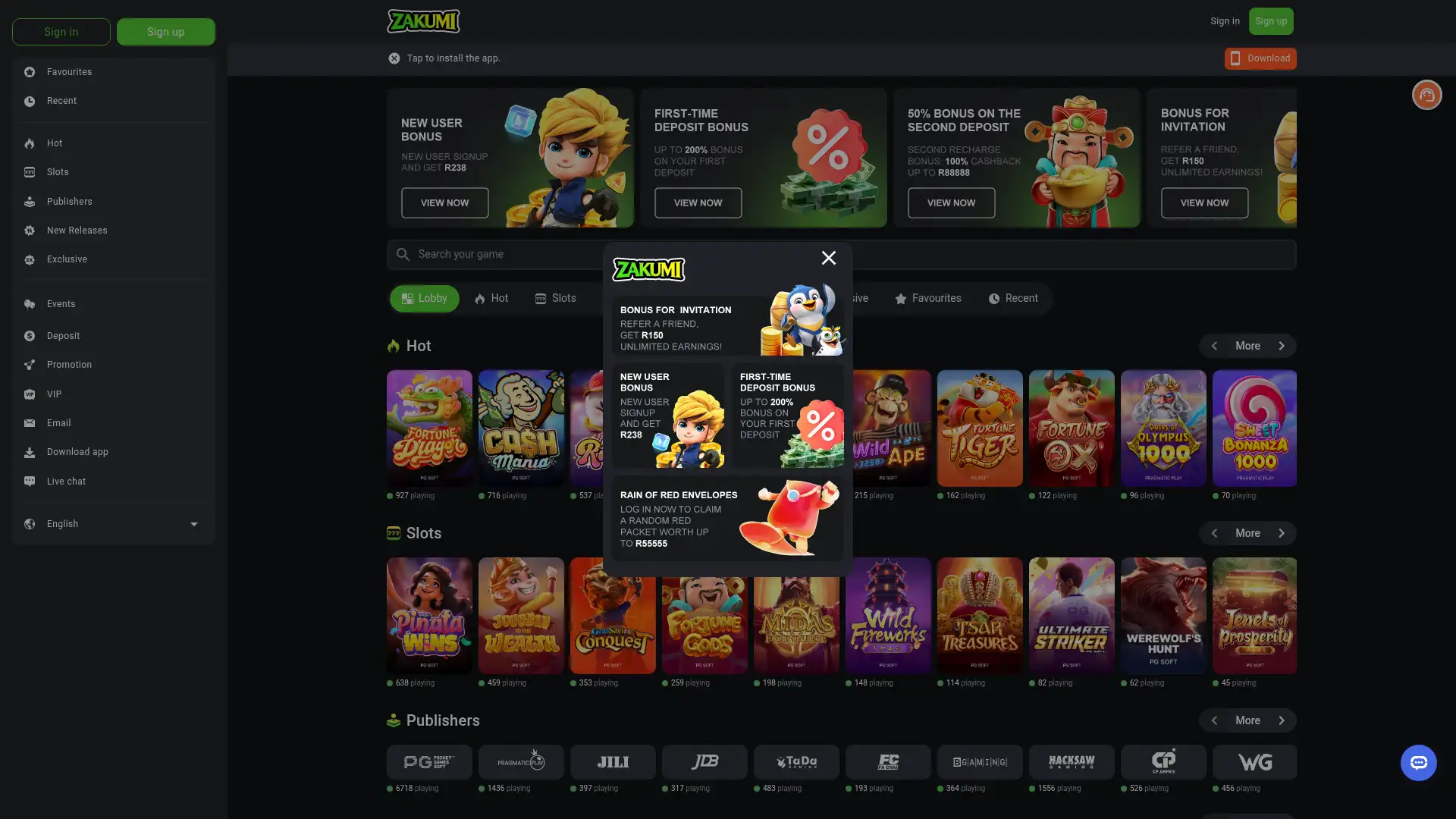 zakumi.bet screenshot