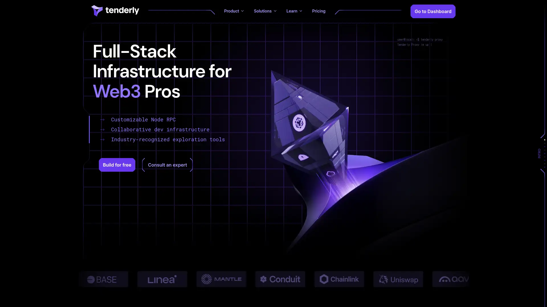 tenderly.co screenshot