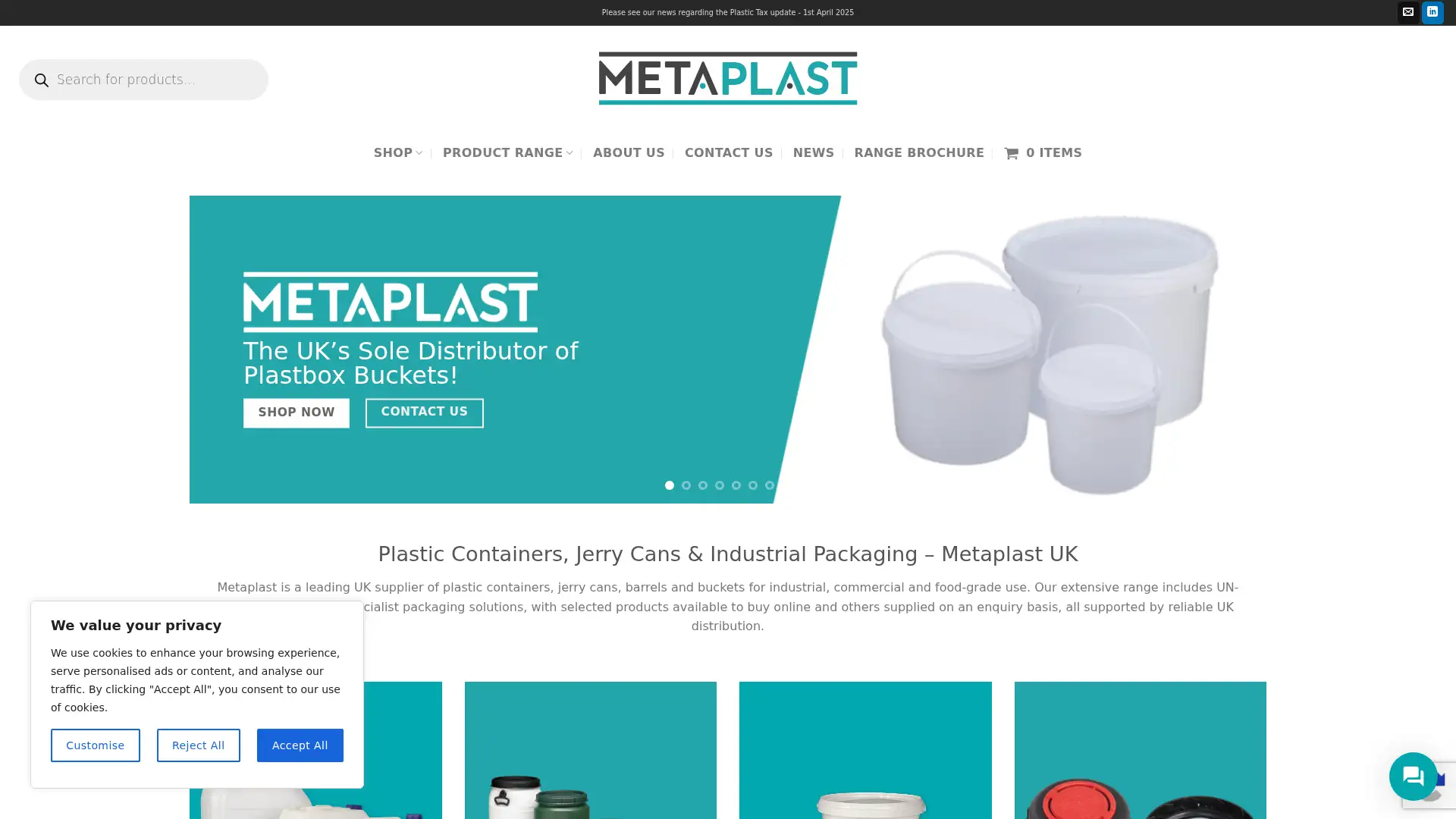 metaplast.co.uk screenshot