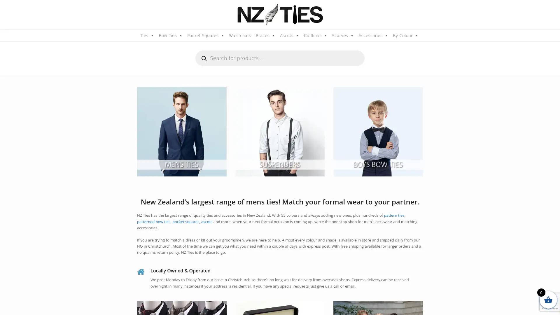 nzties.co.nz screenshot