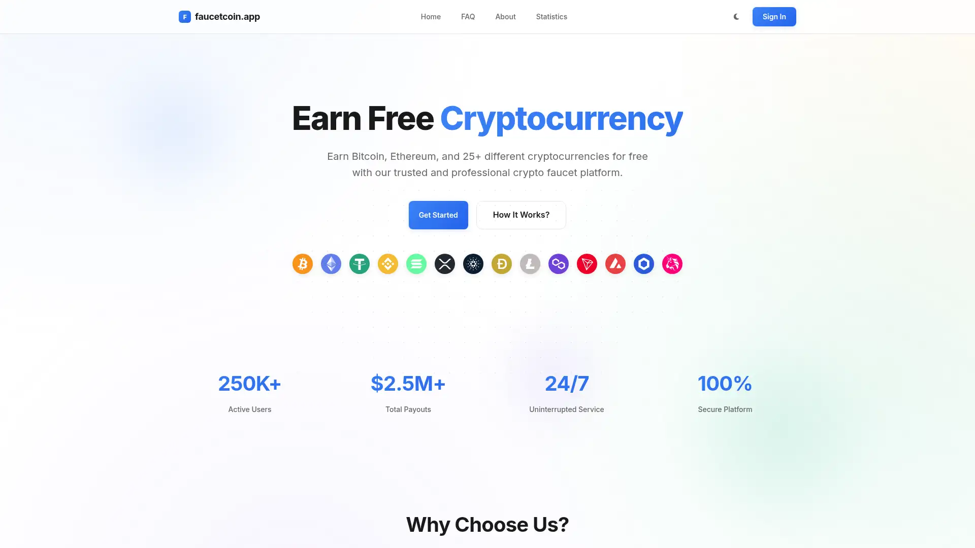 faucetcoin.app screenshot