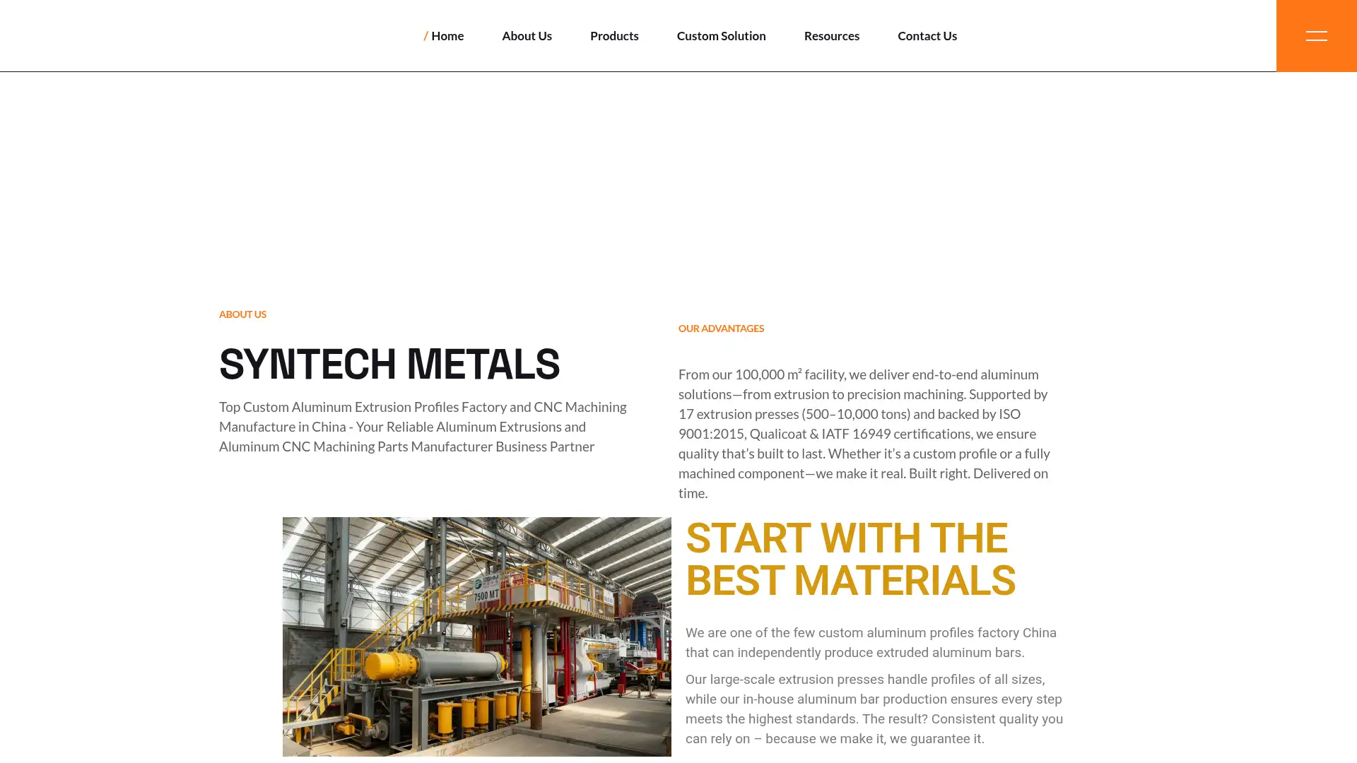 syntechmetal.com screenshot