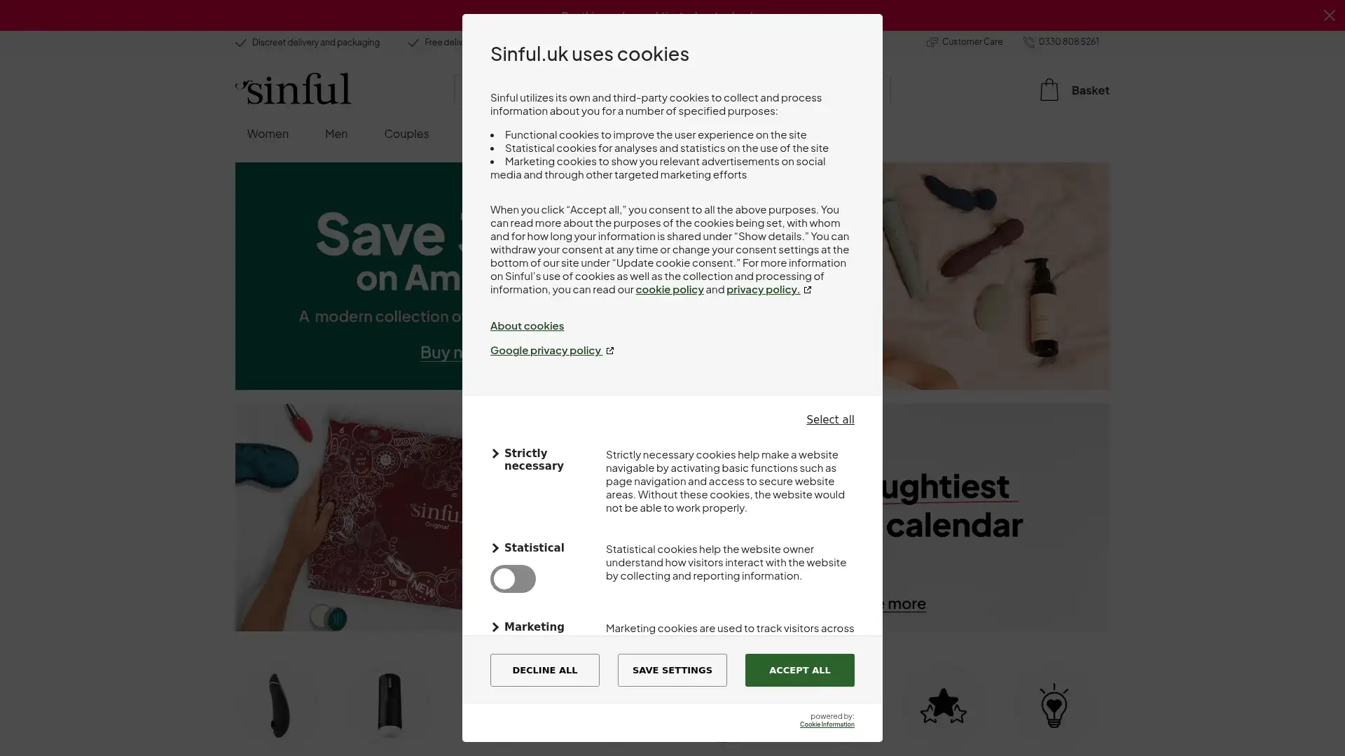sinful.co.uk screenshot