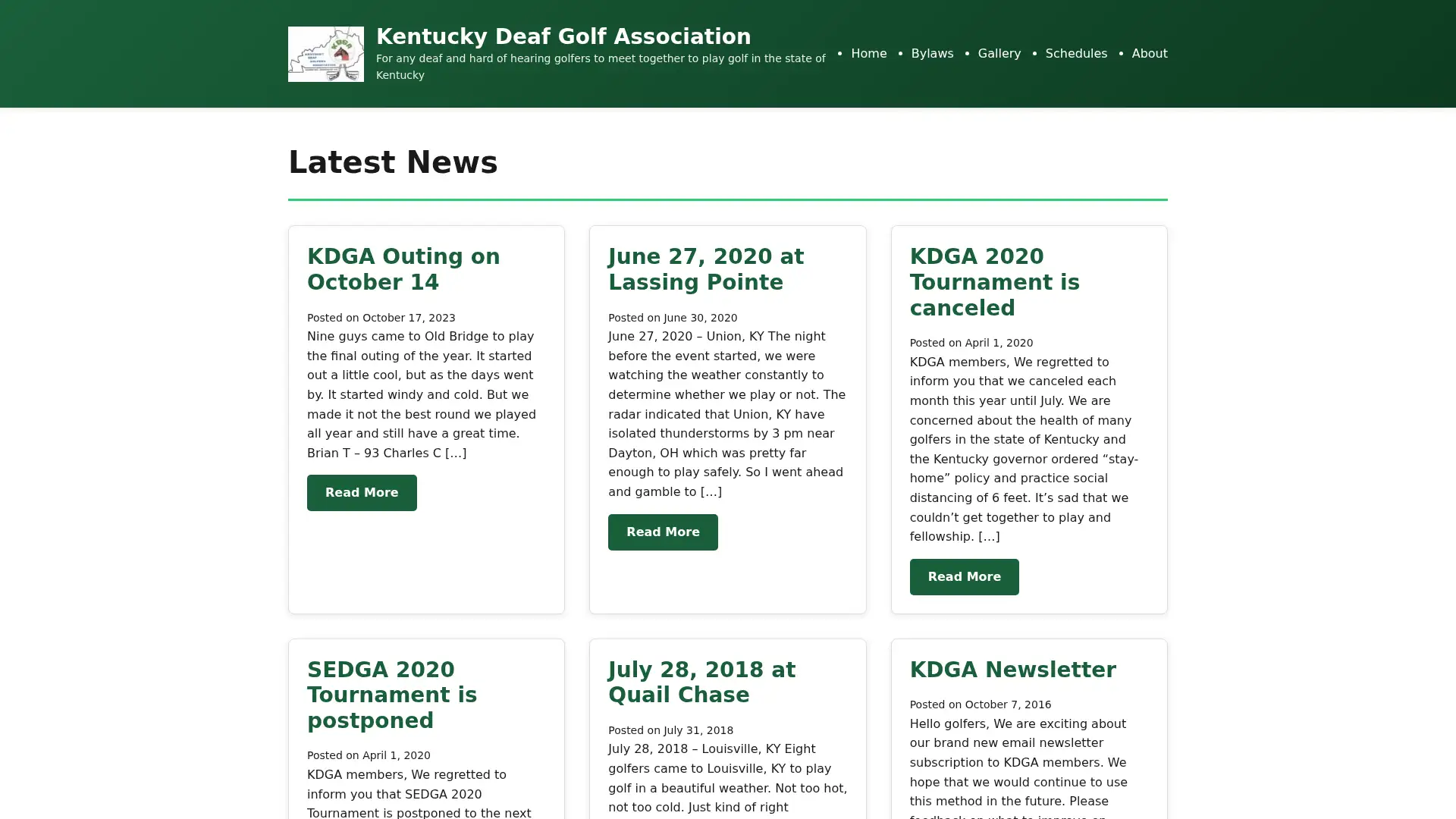 kdga.org screenshot