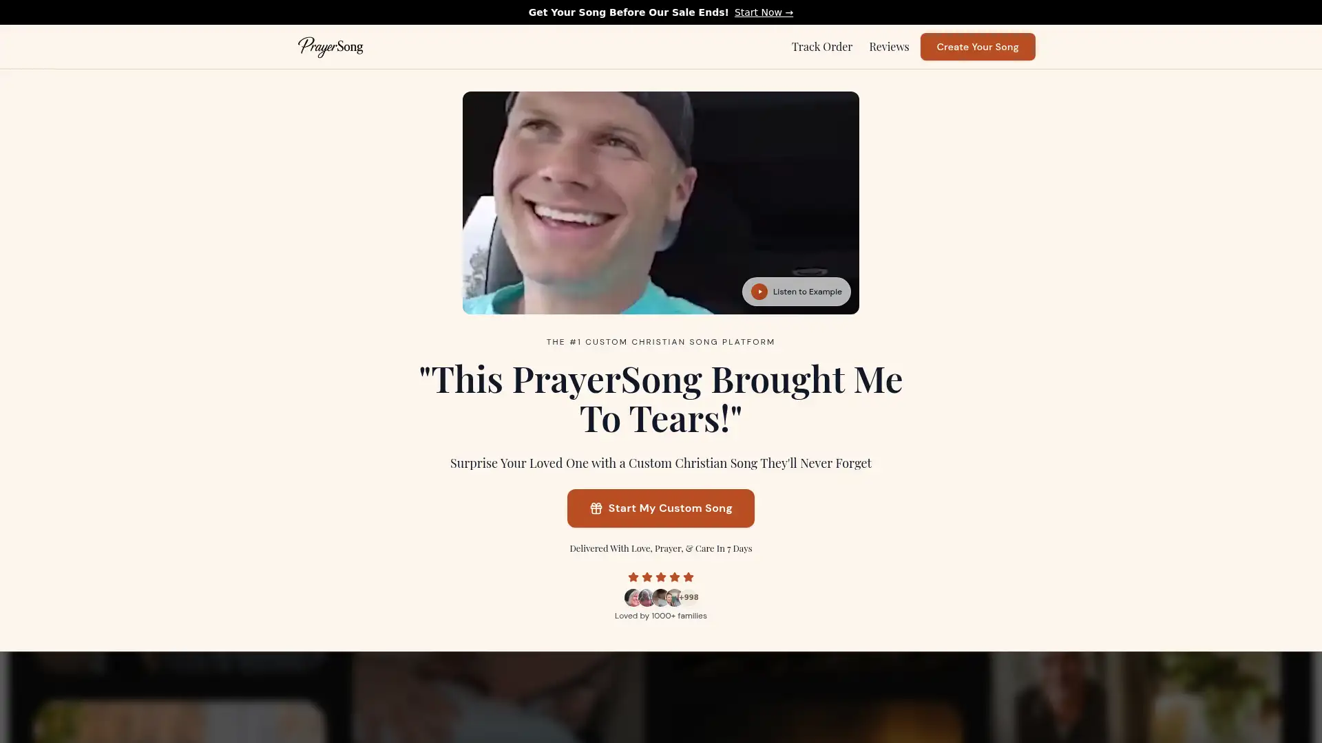 prayersong.com screenshot