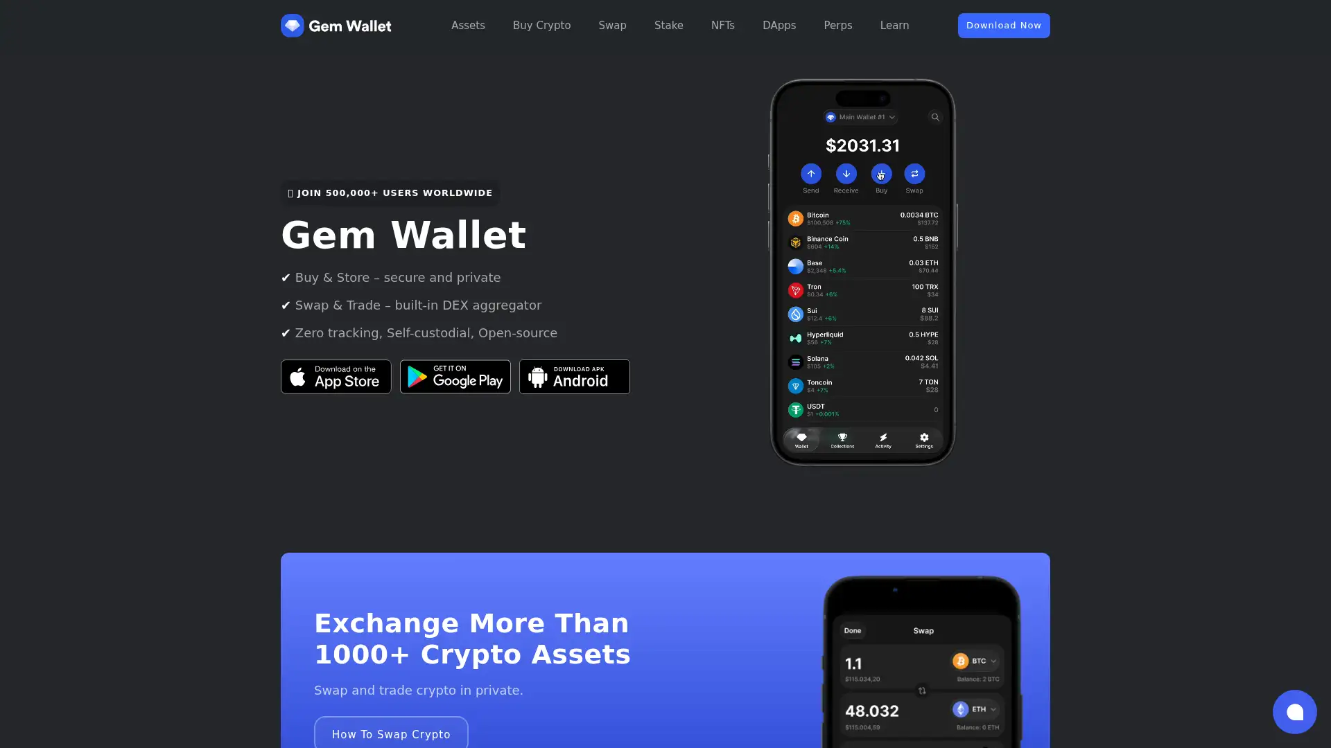 gemwallet.com screenshot
