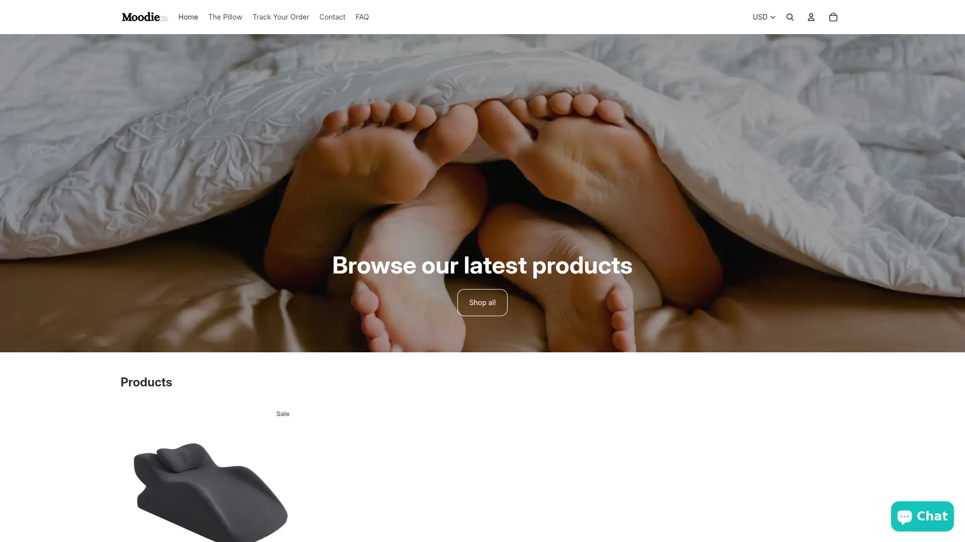 themoodie.shop screenshot