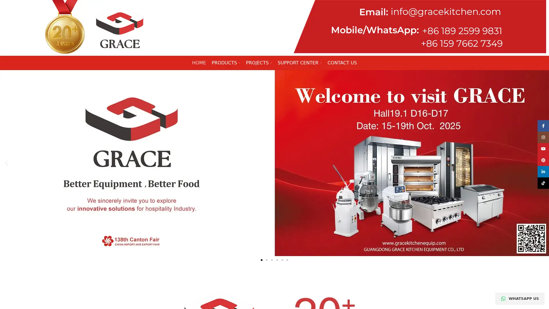 gracekitchenequip.com screenshot