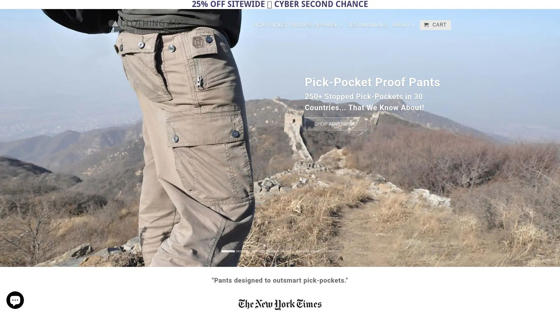 clothingarts.com screenshot