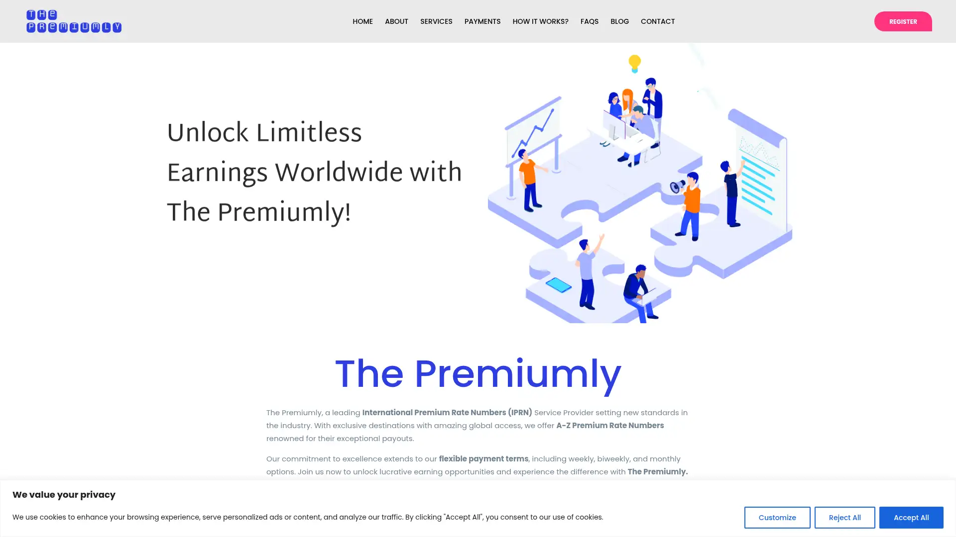 thepremiumly.com screenshot