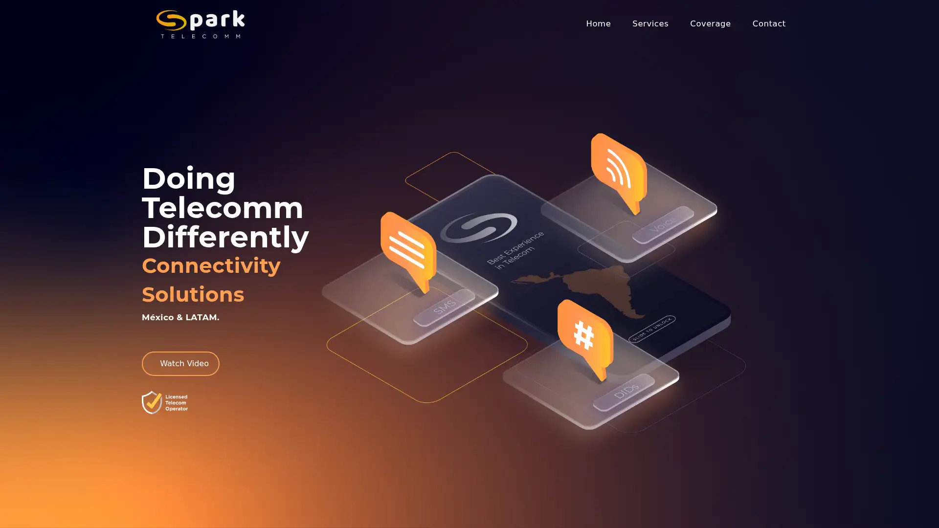 sparktelecomm.com screenshot