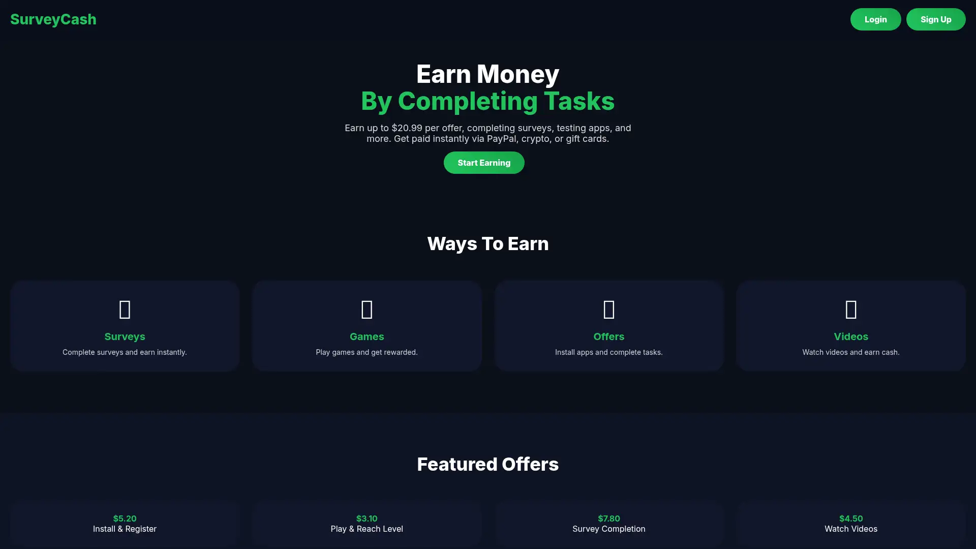 surveycash.net screenshot