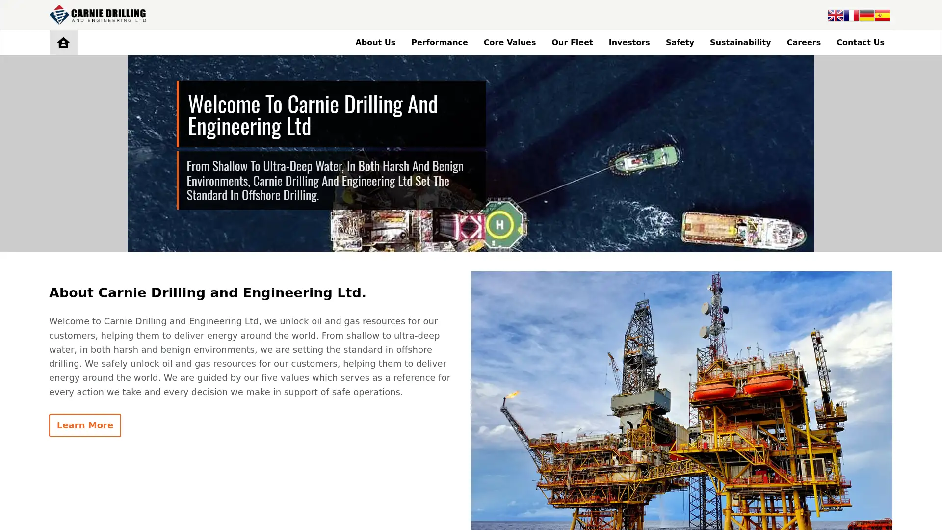 carniedrillingengrltd.com screenshot