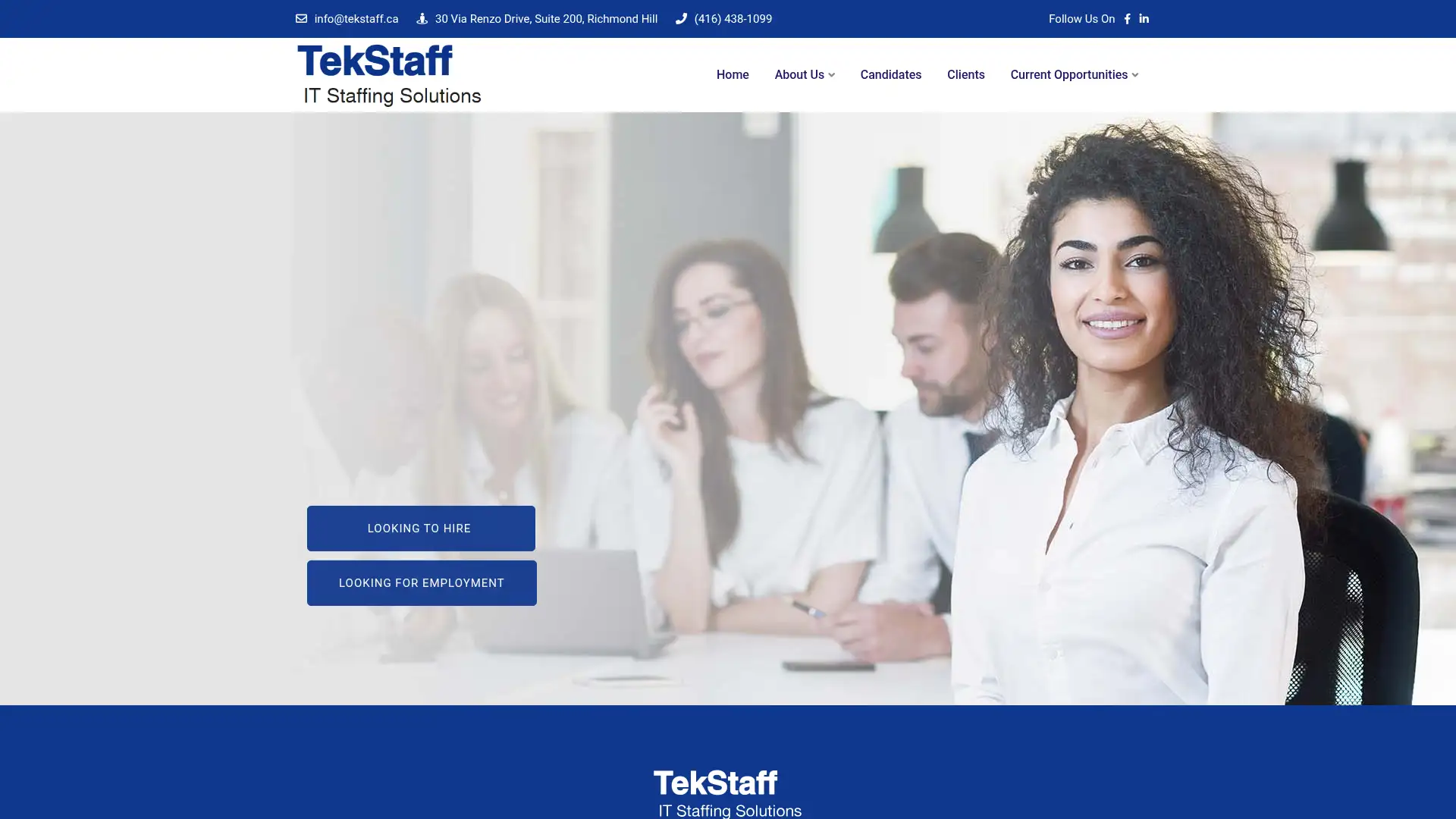 tekstaff.ca screenshot