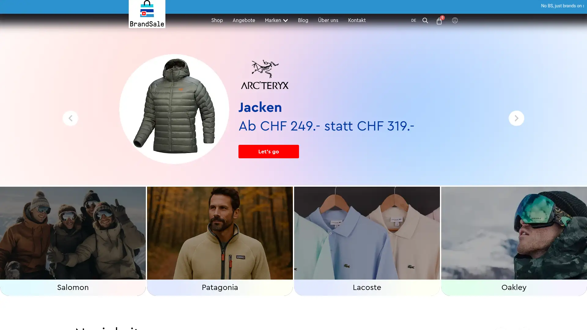 brandsale.ch screenshot