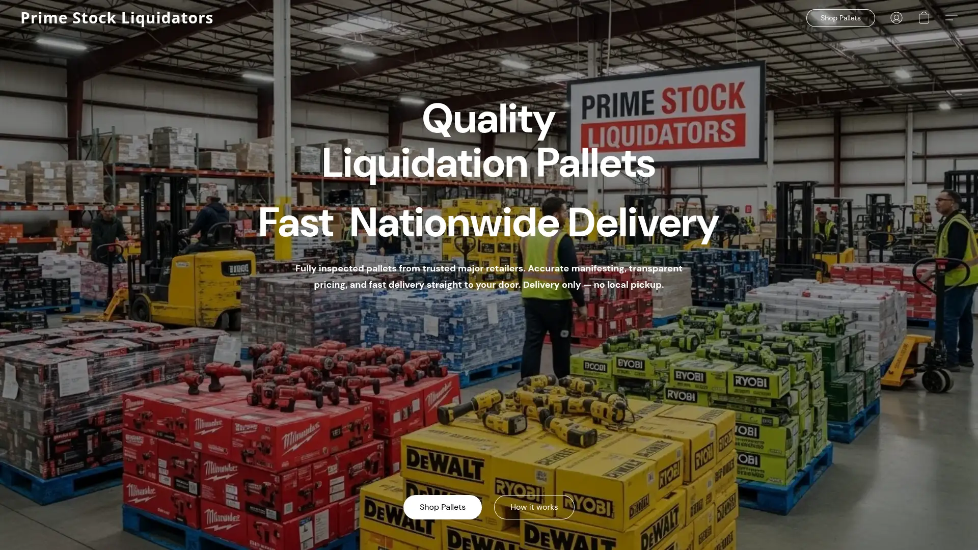 primestockliquidators.com screenshot