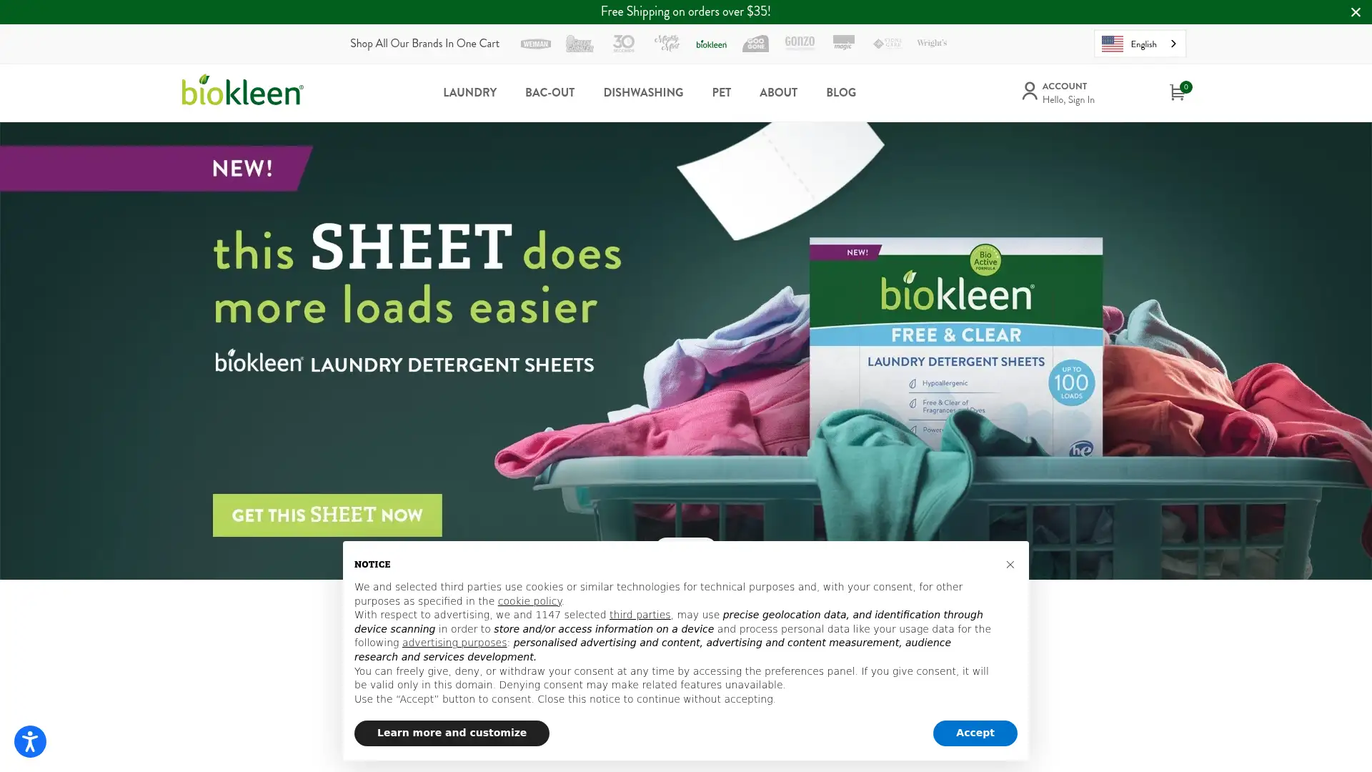 biokleenhome.com screenshot