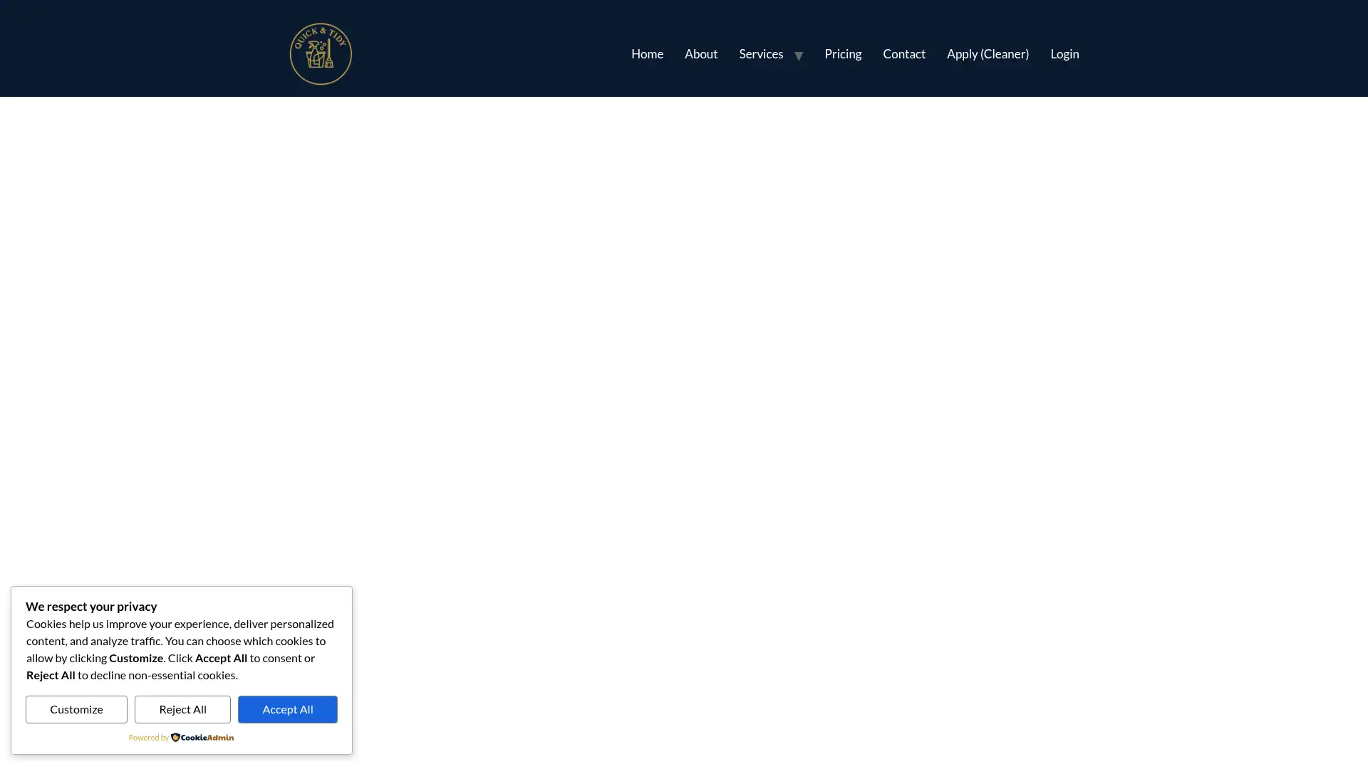 quickntidy.co.za screenshot