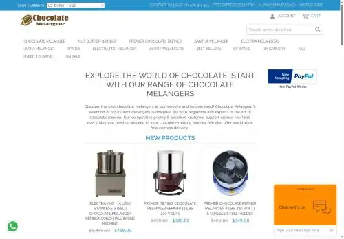 chocolatemelangeur.com screenshot