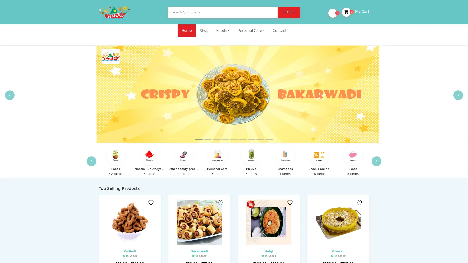 treats2go.in screenshot