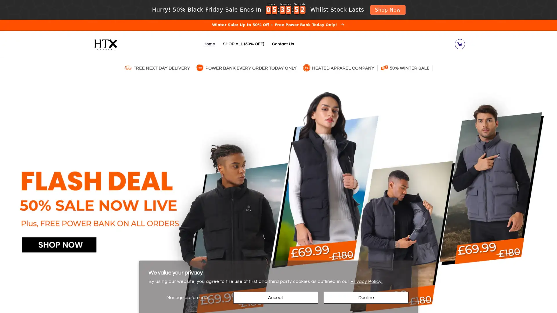 heatxapparel.co.uk screenshot