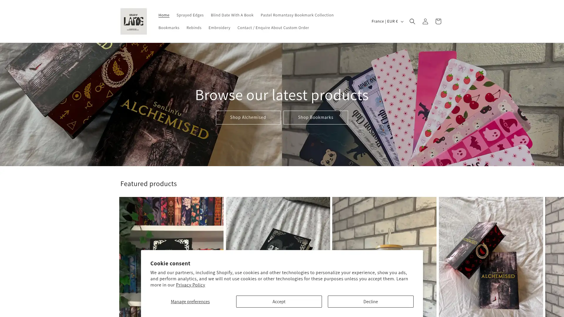 libraryoflanie.co.uk screenshot