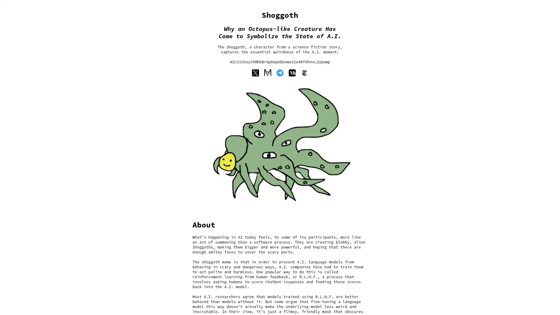 shoggoth.monster screenshot