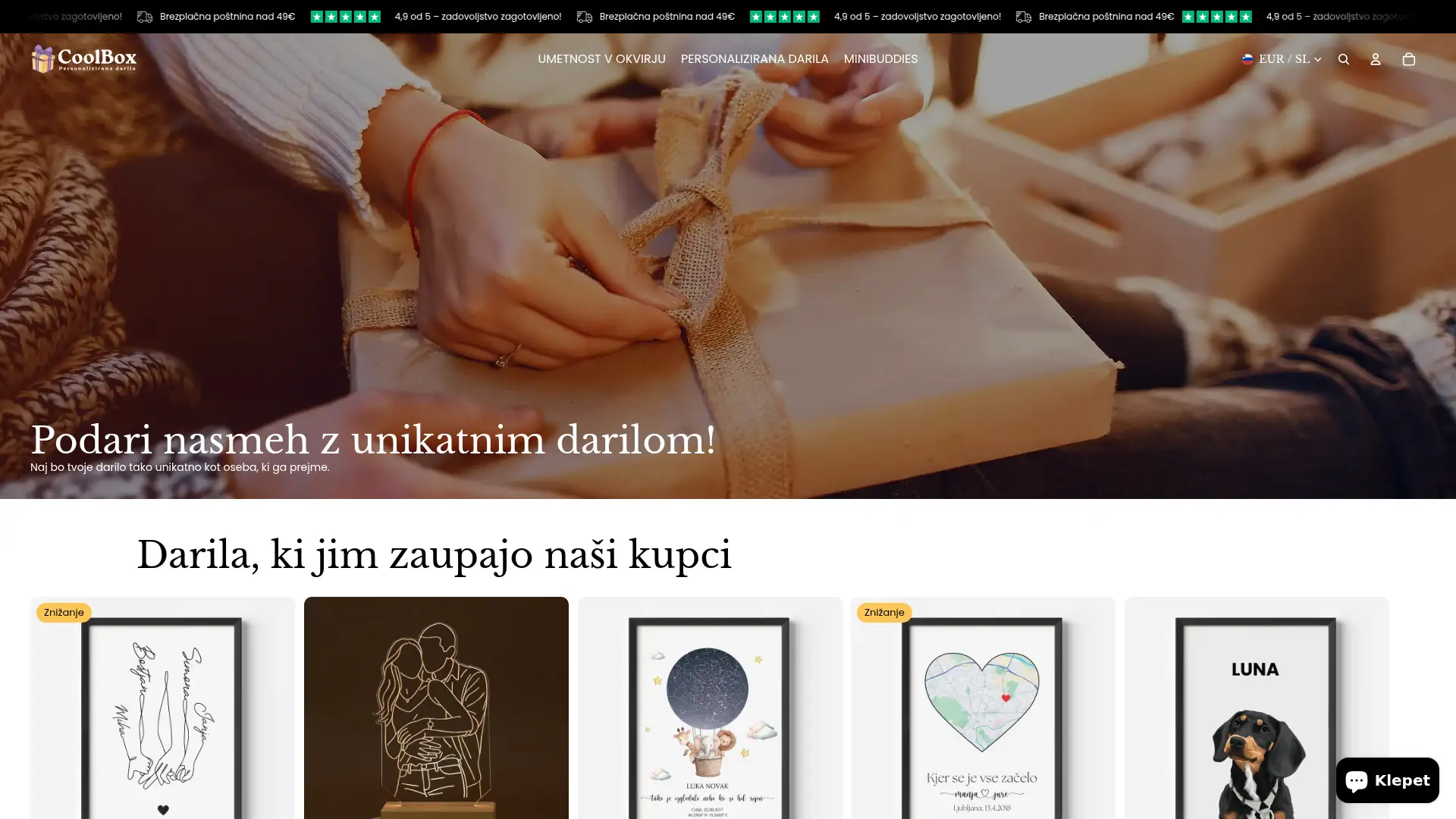 cool-box.si screenshot