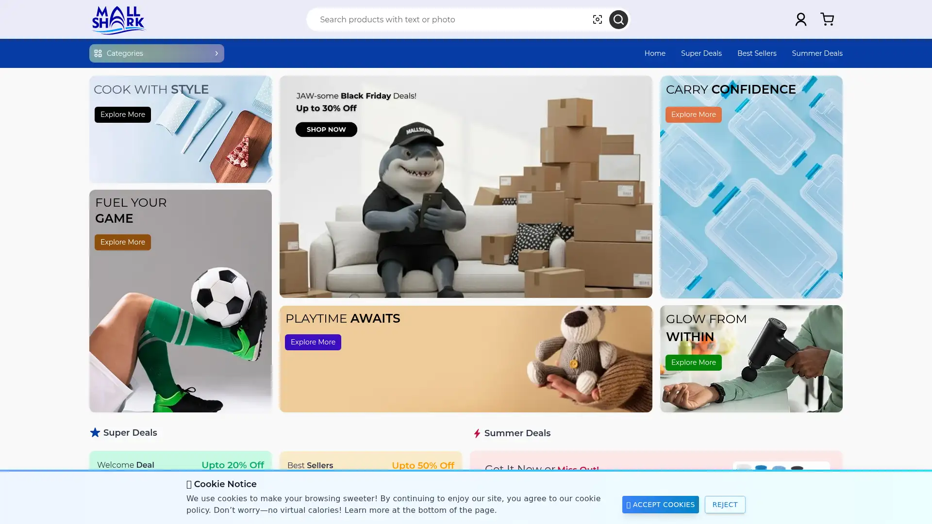 mallshark.com screenshot