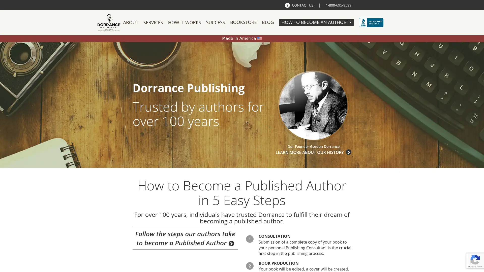 dorrancepublishing.com screenshot