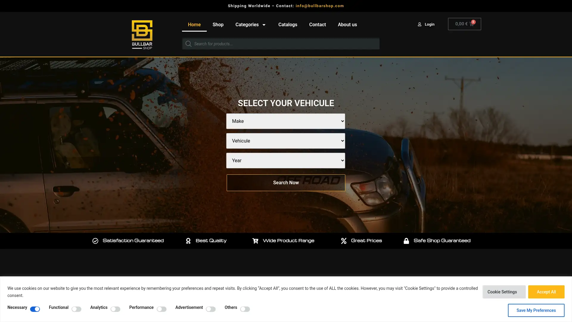 bullbarshop.com screenshot