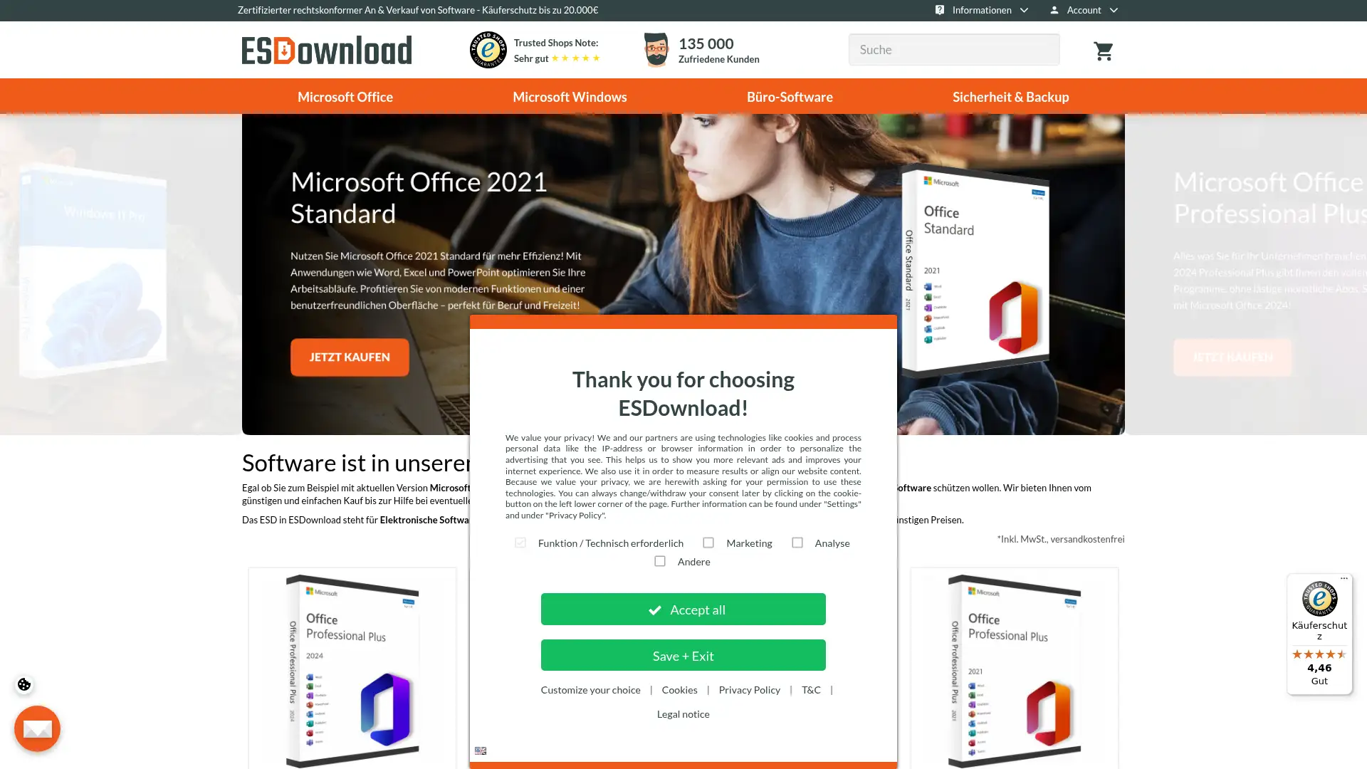 esdownload.ch screenshot