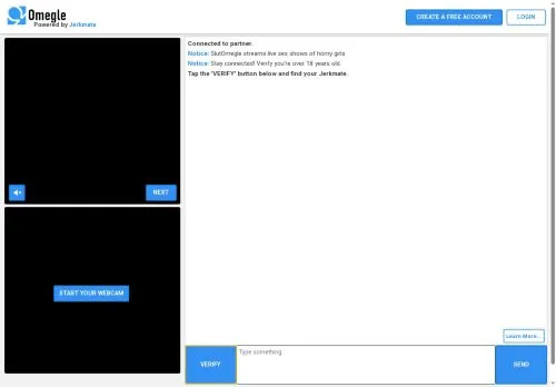 slutomegle.com screenshot