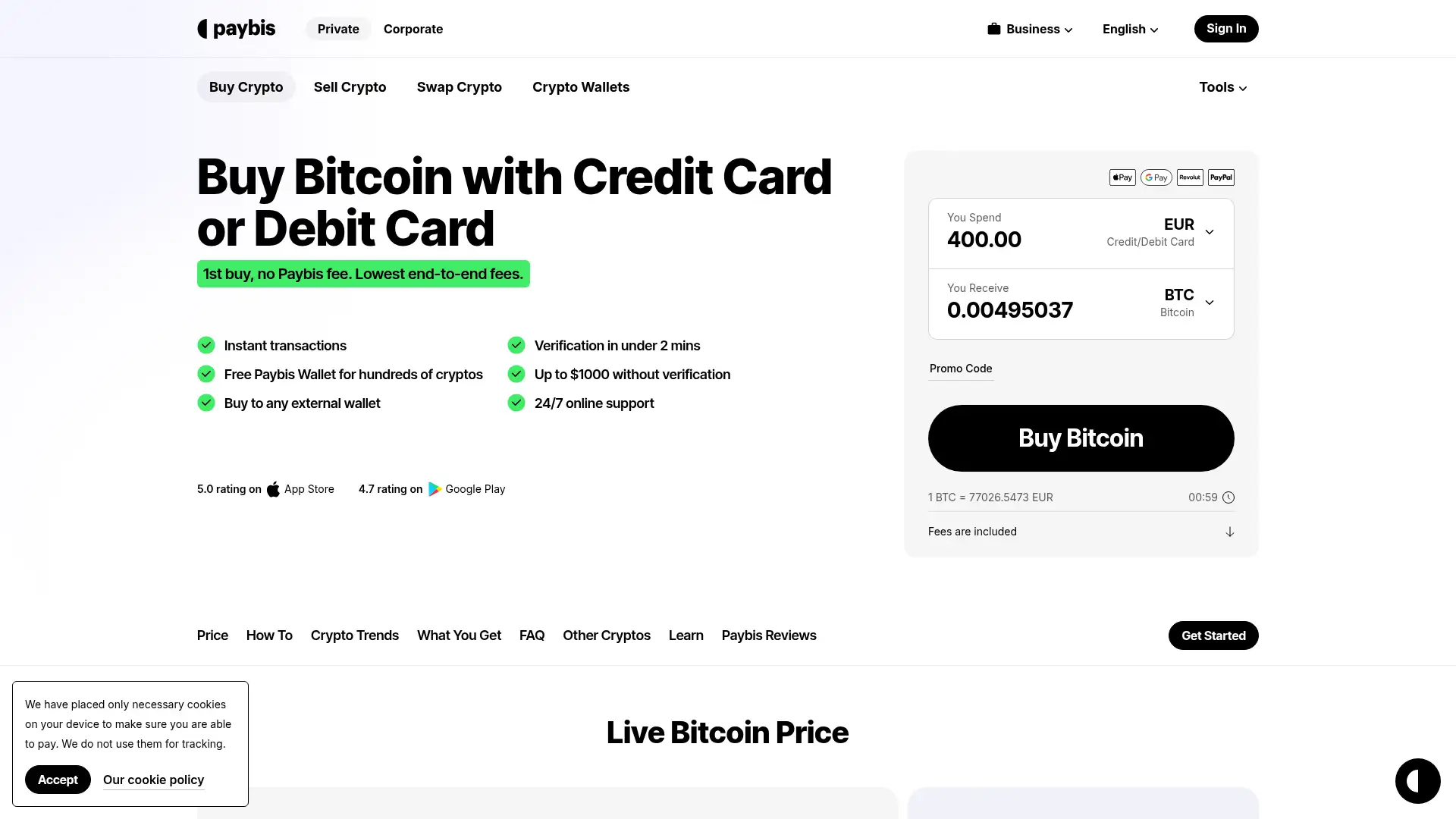 paybis.com screenshot