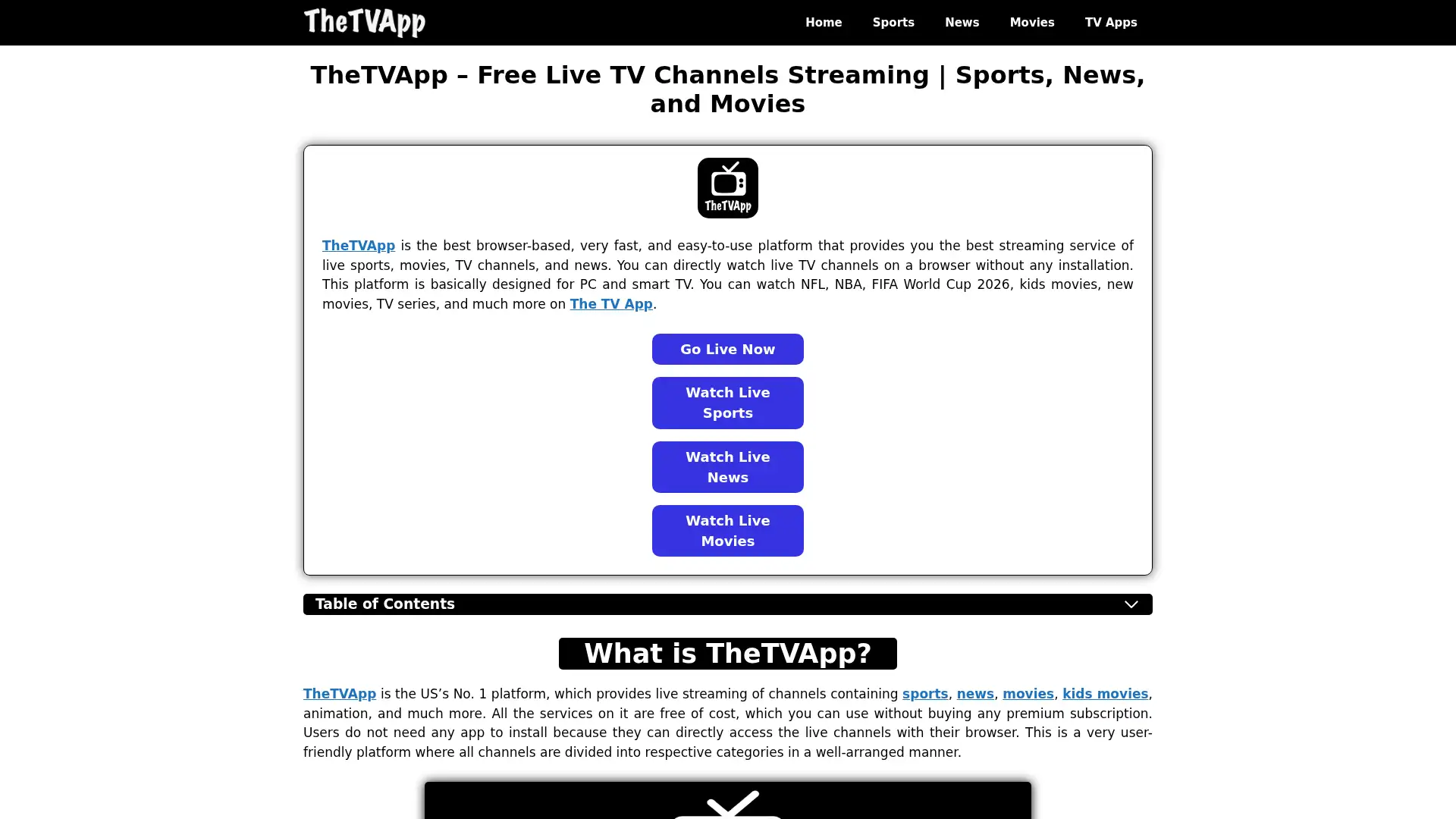thetvapp.us.com screenshot