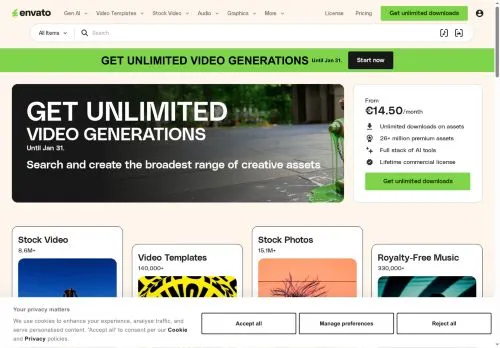 envato.com screenshot