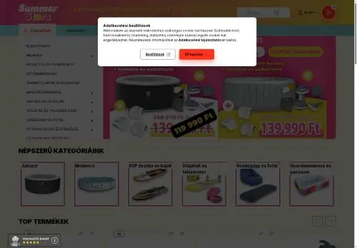 summerstore.hu screenshot
