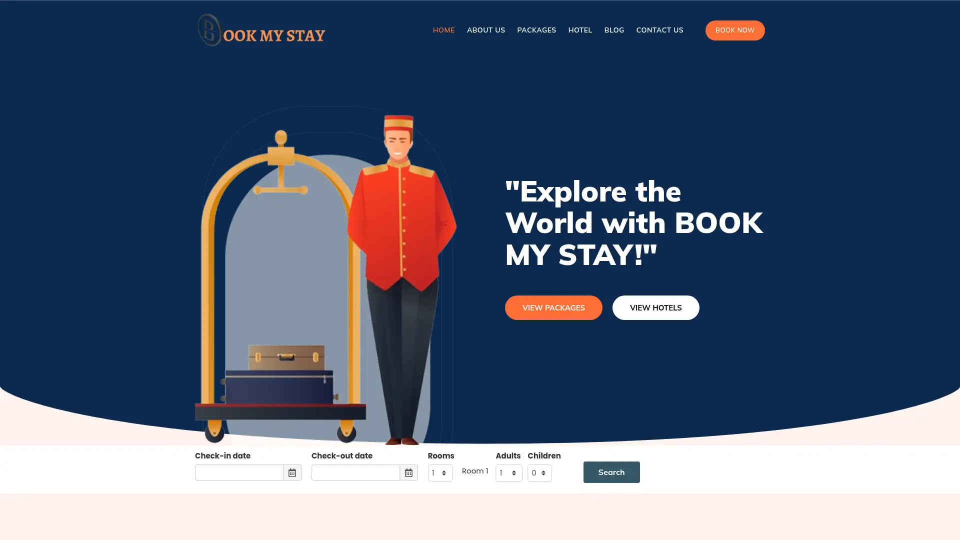 bookmystay.co.in screenshot