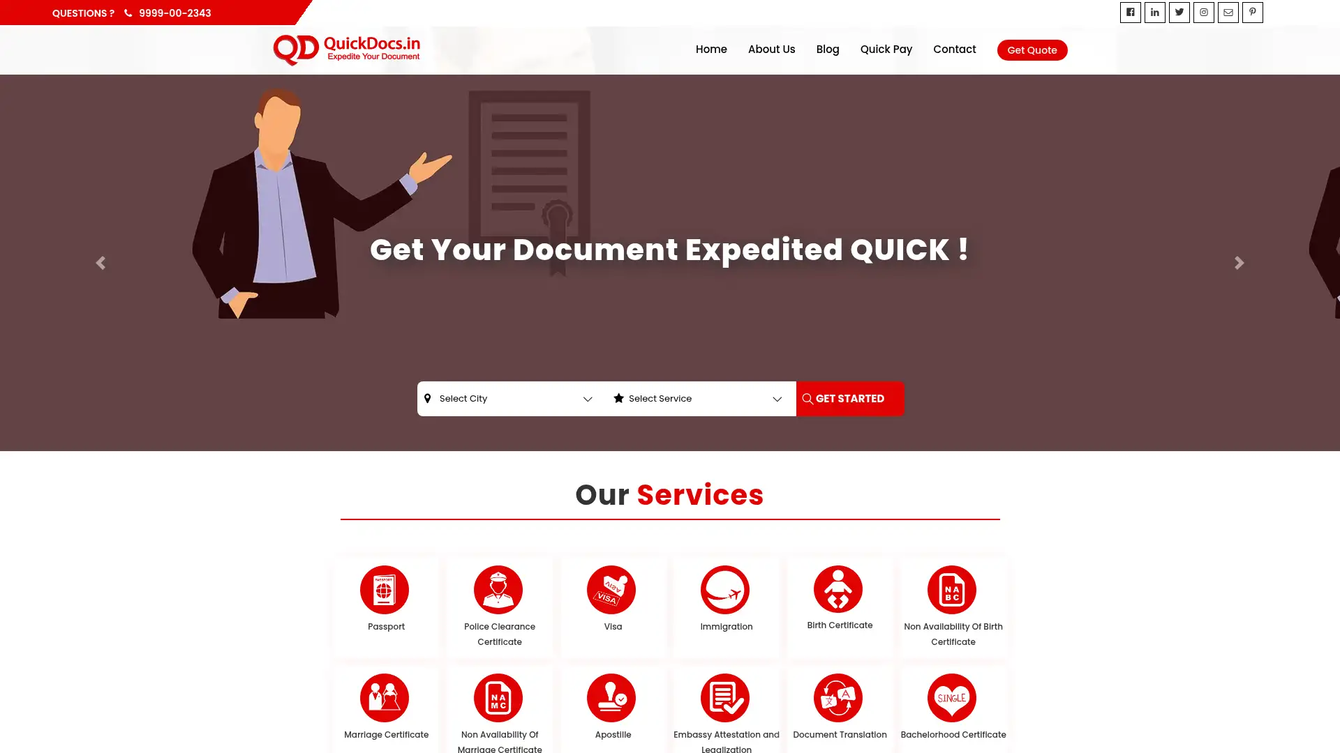 quickdocs.in screenshot