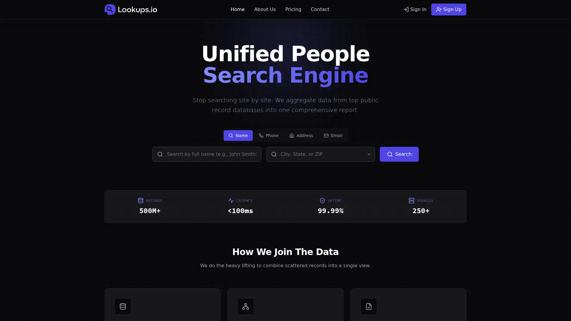 lookups.io screenshot