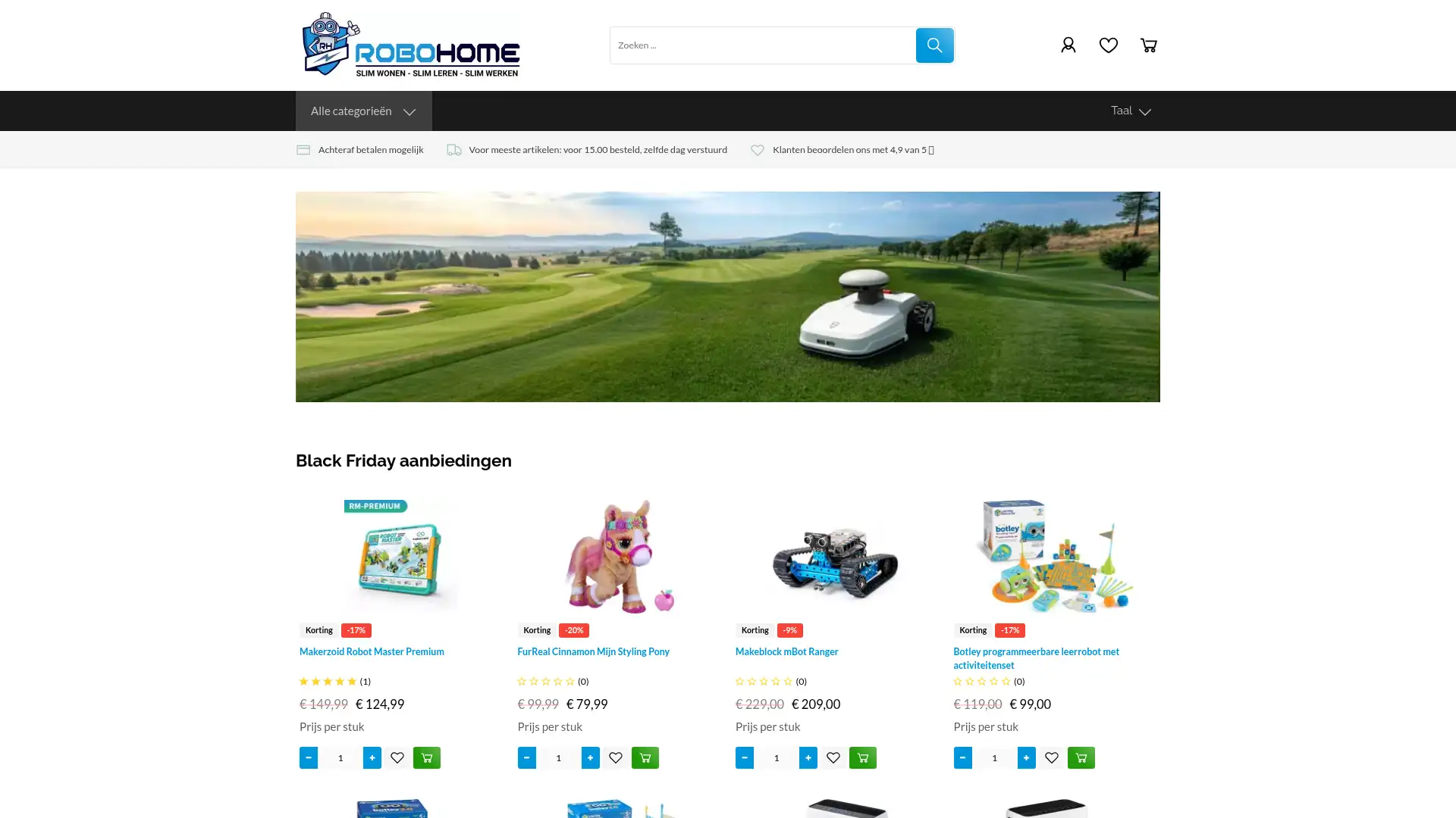 robohome.nl screenshot