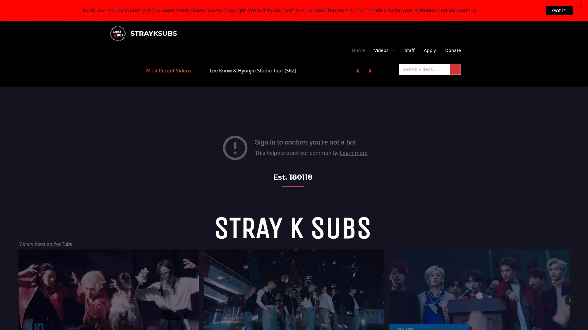 strayksubs.com screenshot