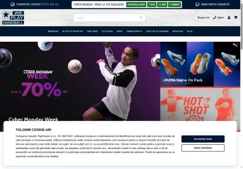 weplayhandball.ro screenshot