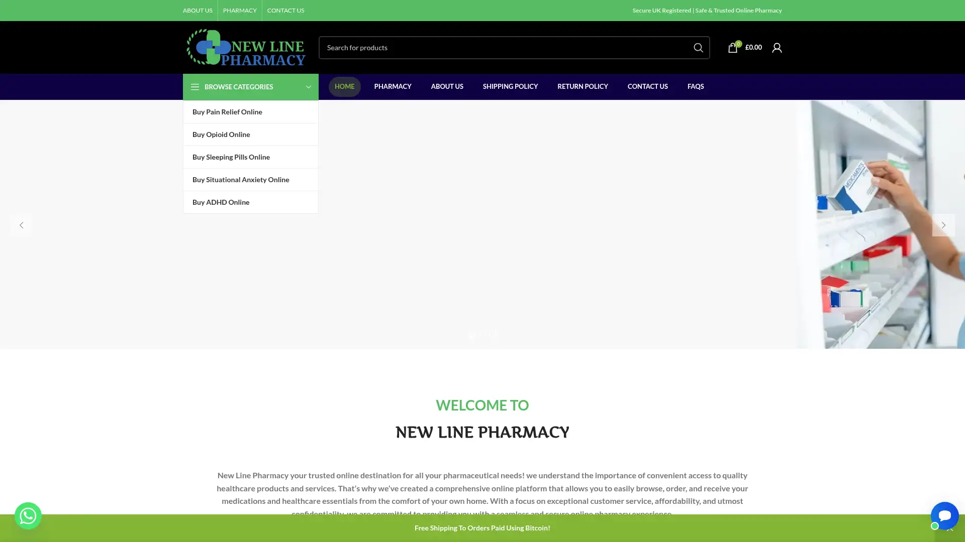newlinepharmacy.uk screenshot