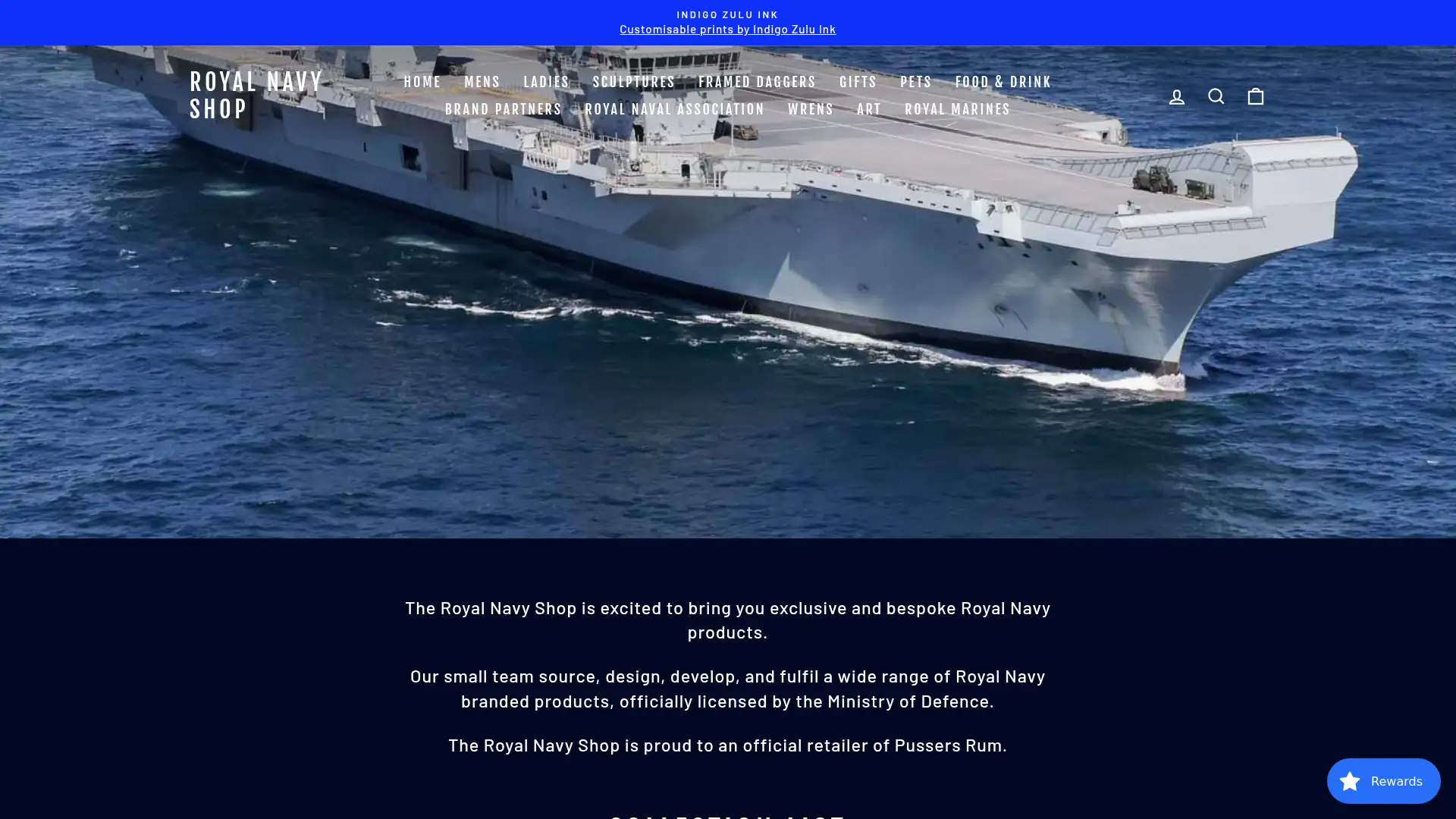 royalnavyshop.co.uk screenshot